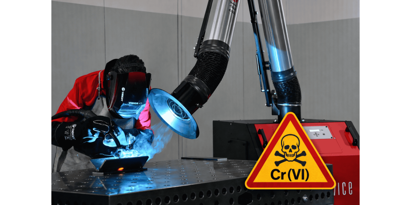 Cromo esavalente nella saldatura TIG e MIG: rischi, leghe coinvolte e sistemi di filtrazione